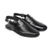 Black Mild Peshawari - Leather Sole