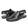 Black Mild Peshawari - Leather Sole - Image 2