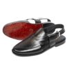Black Mild Peshawari - Leather Sole - Image 3