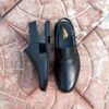 Black Mild Peshawari - Leather Sole - Image 5