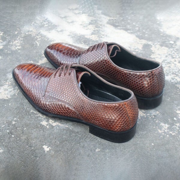 Snake Skin Derby- Mustard Two Tone - Image 3