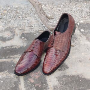 Snake Skin Derby- Mustard Two Tone