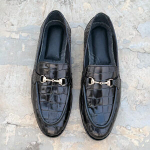 Sterling – Made to Order Black Crocodile Loafer