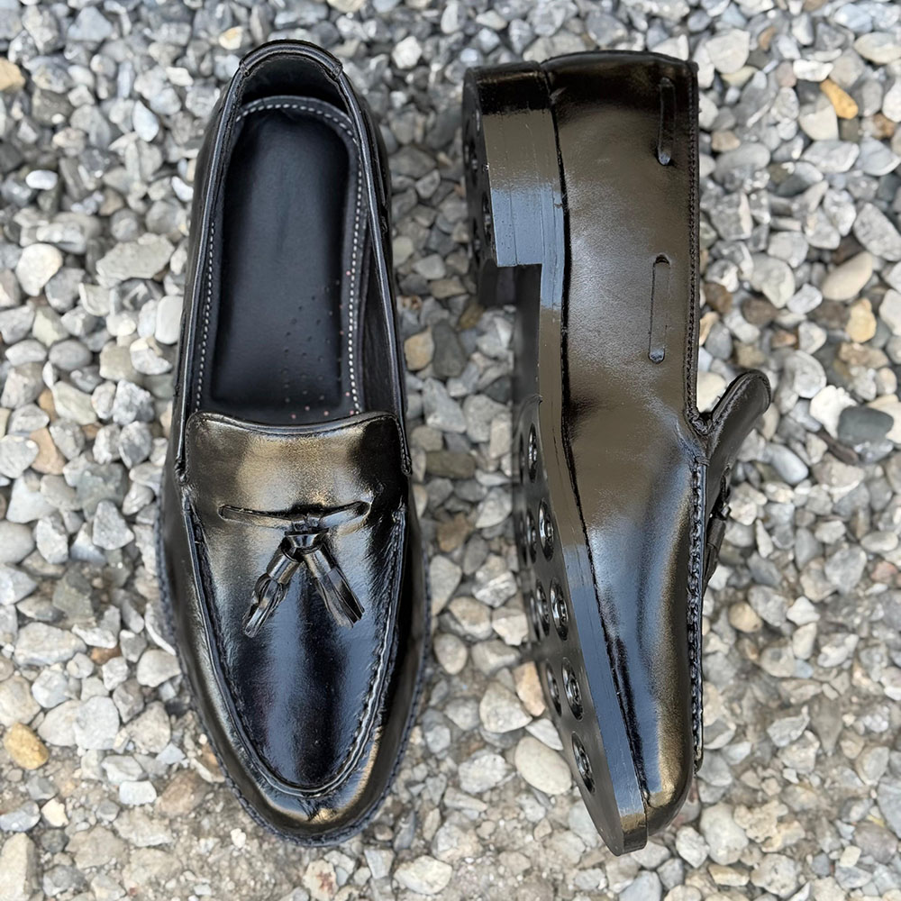 Bristol – Made to Order Black Tassel Loafer - Image 4