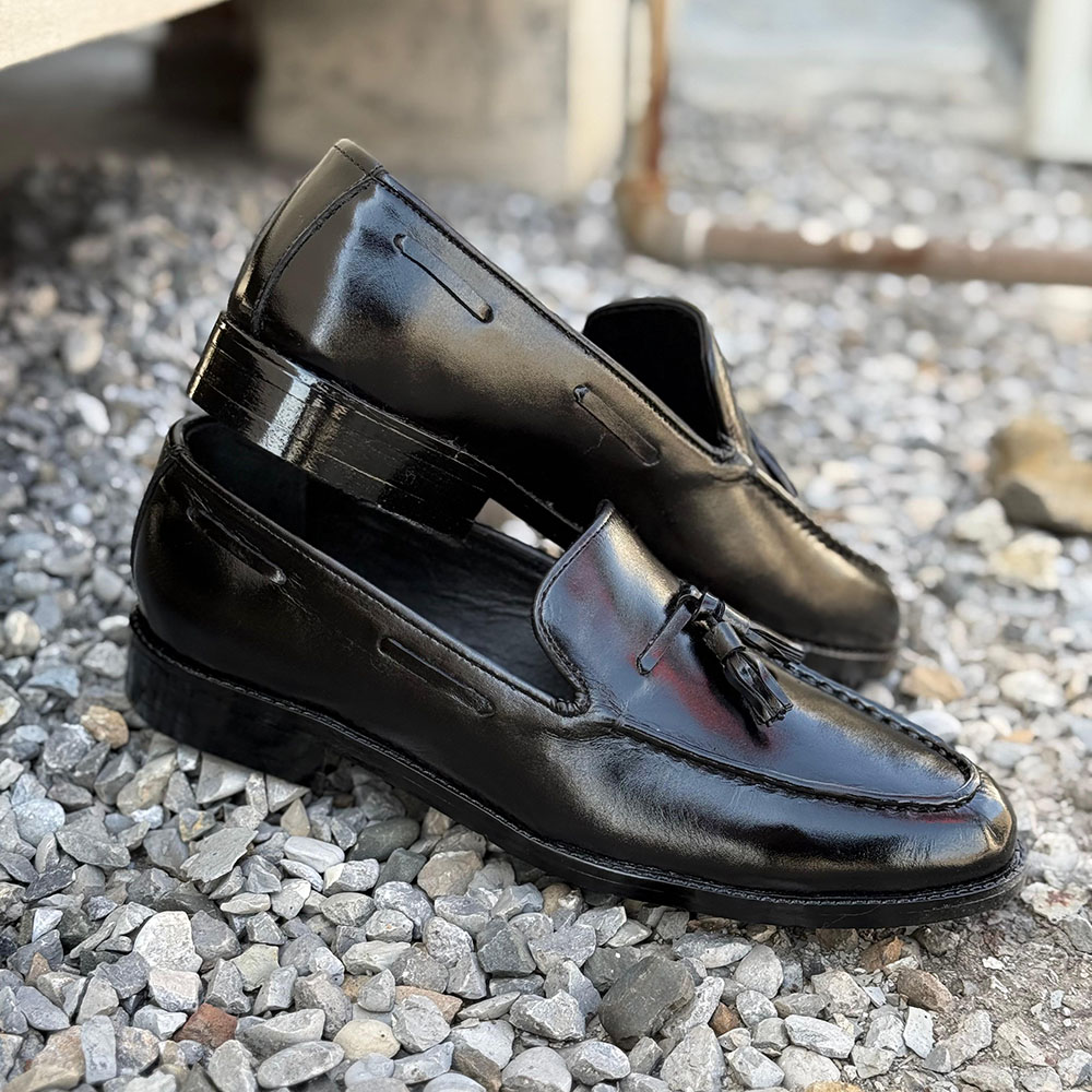 Bristol – Made to Order Black Tassel Loafer - Image 6