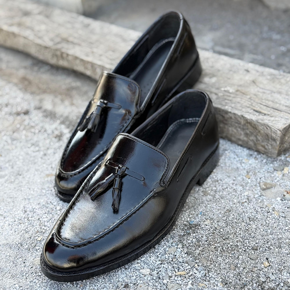 Bristol – Made to Order Black Tassel Loafer - Image 2