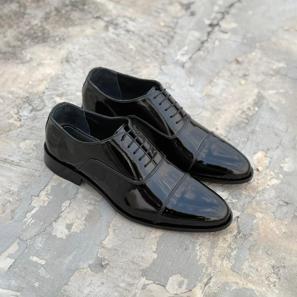 Fairfield – Made to Order Black Patent Oxford - Image 2