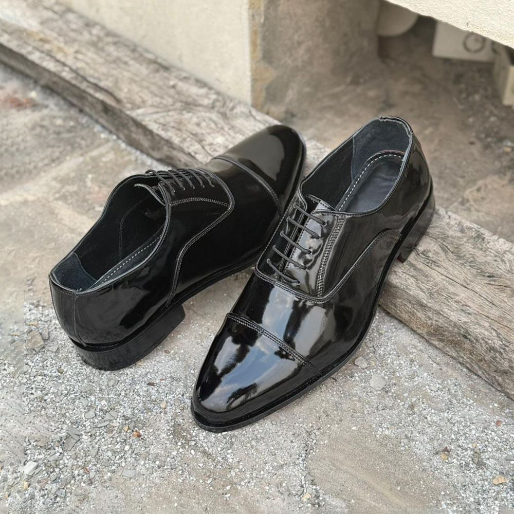 Fairfield – Made to Order Black Patent Oxford - Image 3
